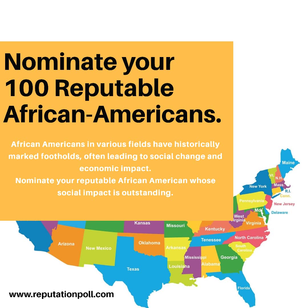 Nominate your 100 most reputable African American