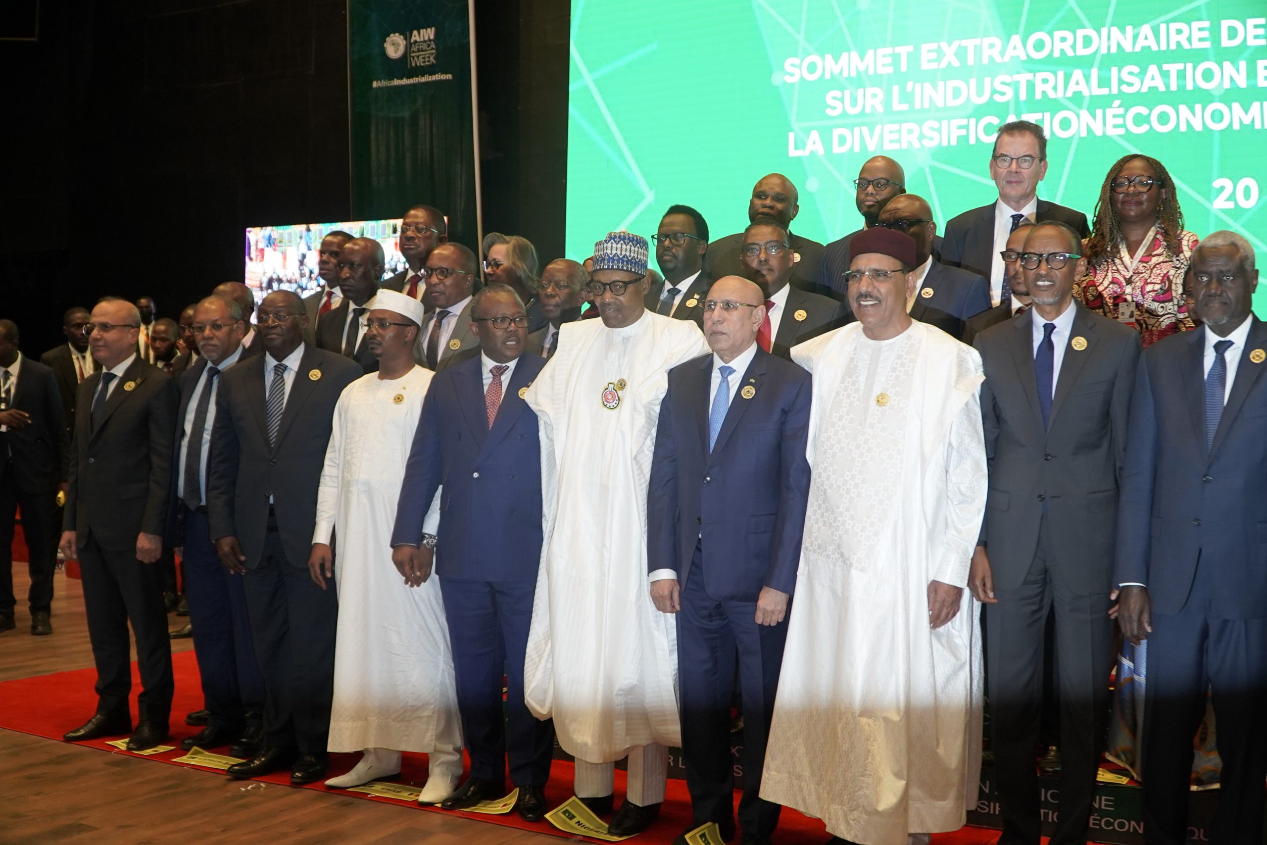 African leaders call for faster industrialization during African Union Summit.