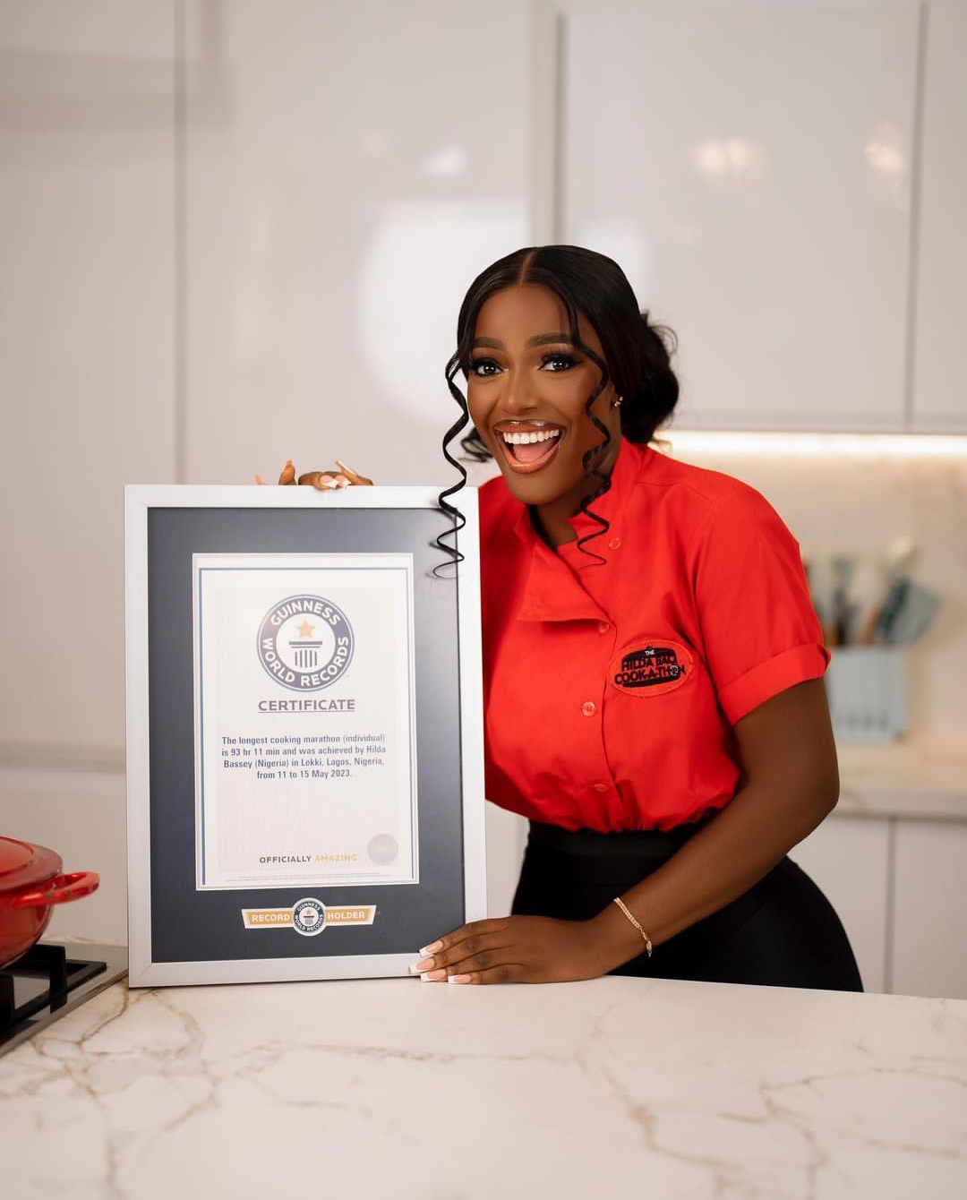 Hilda Baci receives Guinness Records Plaque, Certificate