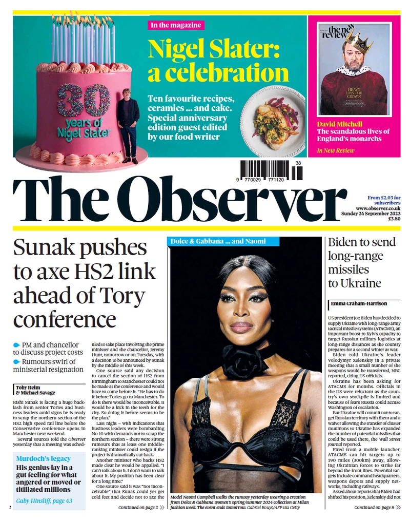 Front Pages || Monday September 25, 2023